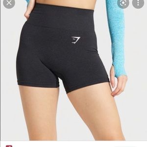Gymshark vital seamless shorts- black marl